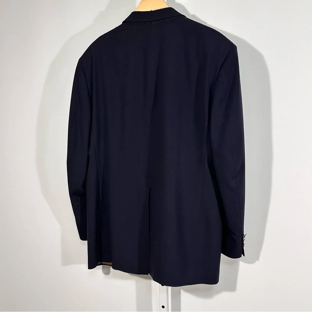 Bill Blass USA Men’s Navy Blazer Gold Buttons (prep, old money, academia 44R